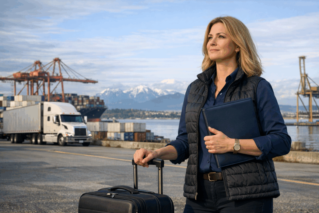Delta BC logistics professional preparing for a Europe career move